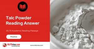 “Talc powder used in food and agricultural products featured in IELTS reading passage Talc Powder”