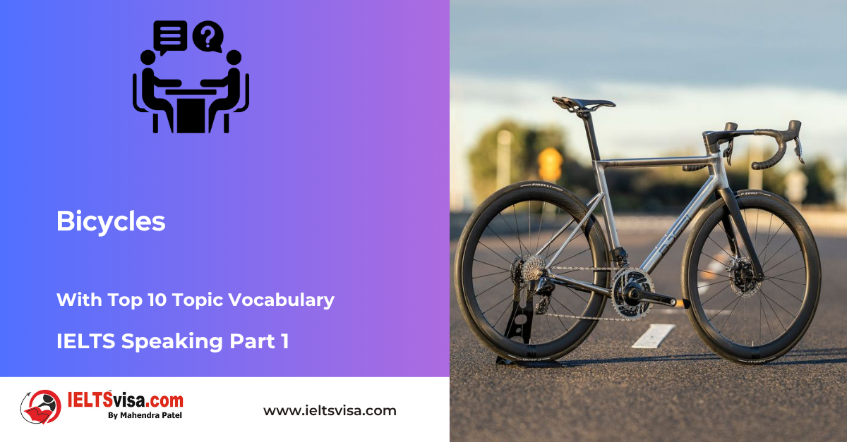IELTS Speaking Part 1 – Bicycles