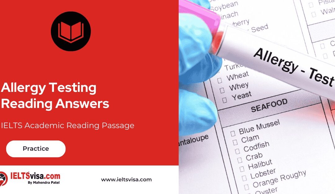 Allergy Testing Reading Answer