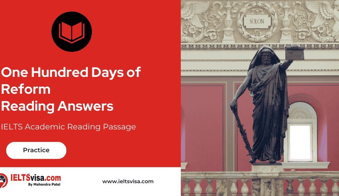 One Hundred Days of Reform Reading Answers