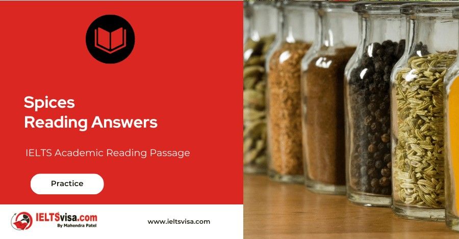 Spices Reading Answers