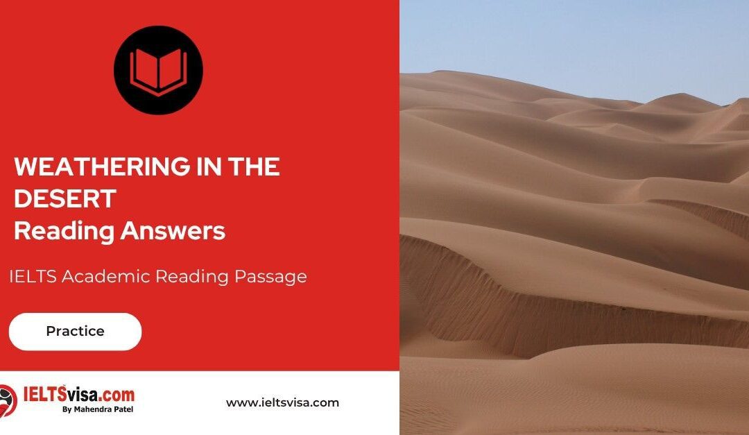 WEATHERING IN THE DESERT